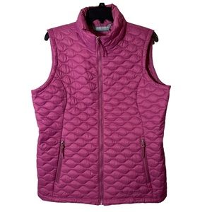 Free Country Lightweight Packable Vest Chalet Quilted Puffer Vest Pink